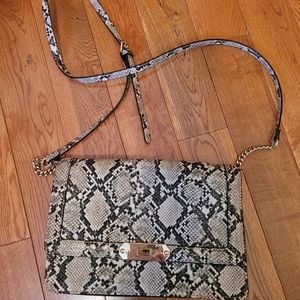 Snake print  shoulder bag